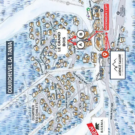 2 Pieces, 4 Pers, Skis Aux Pieds A La Tania - Le Grand Bois, - Fr-1-182a-8 *